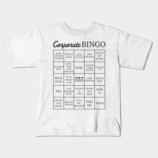 Corporate Jargon Buzzword Bingo Card Kids T-Shirt